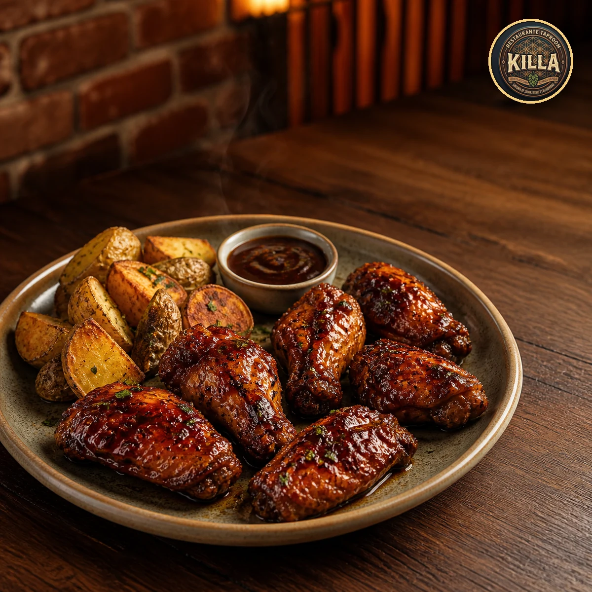 Alitas Maca BBQ