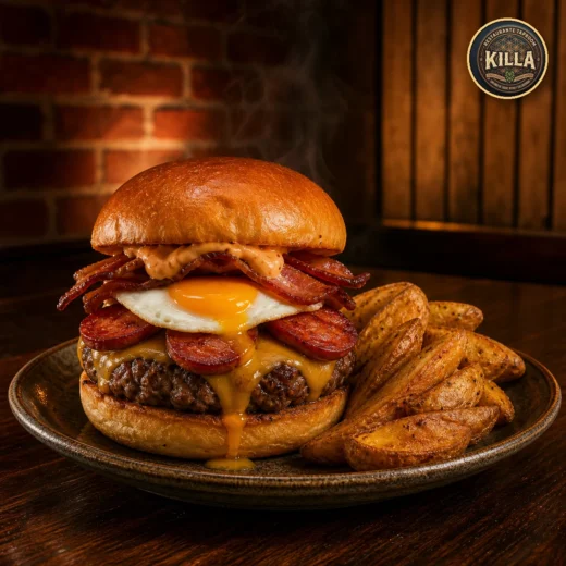 La Serrana Burger de la carta Taproom Killa