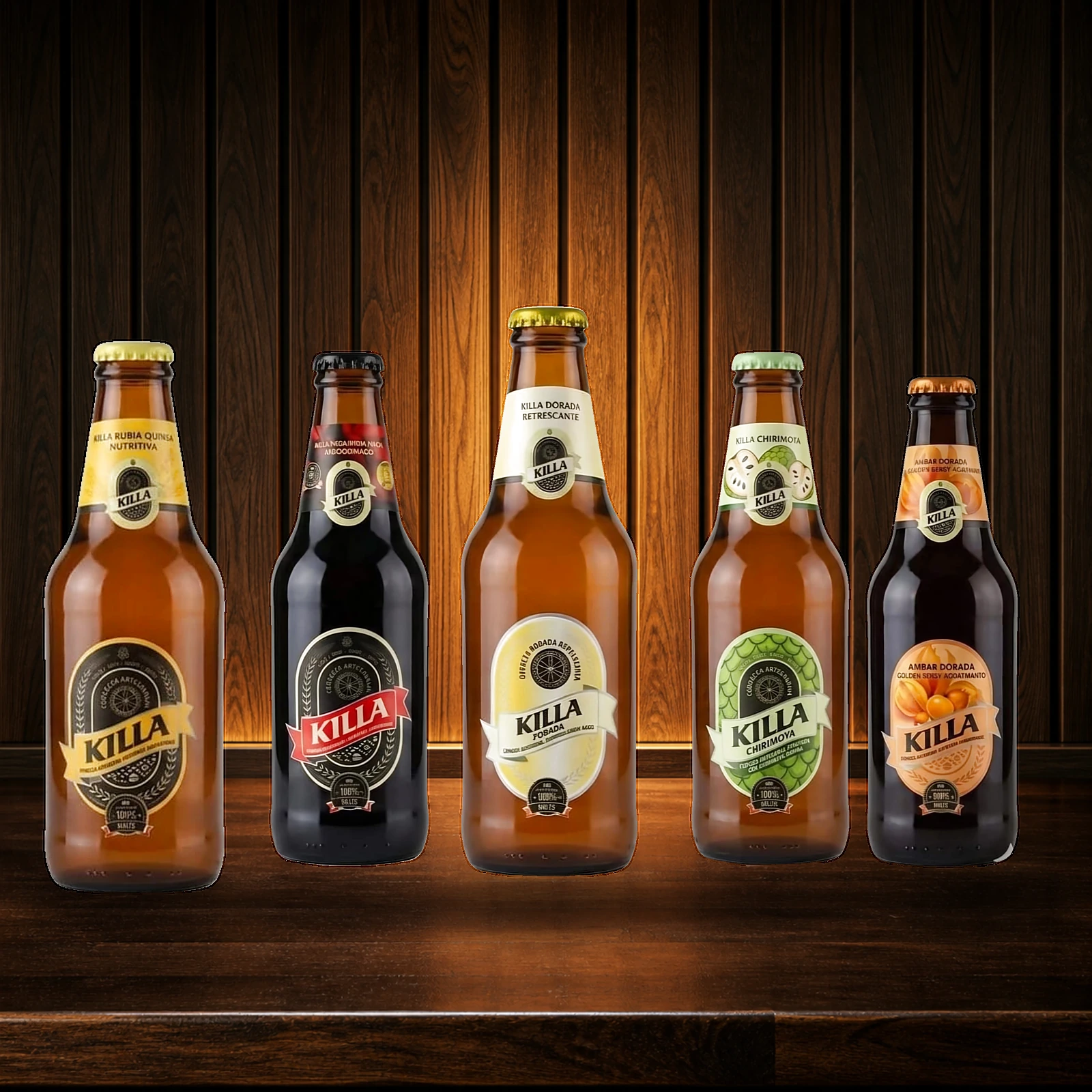Pack variado Killa con las cinco cervezas artesanales