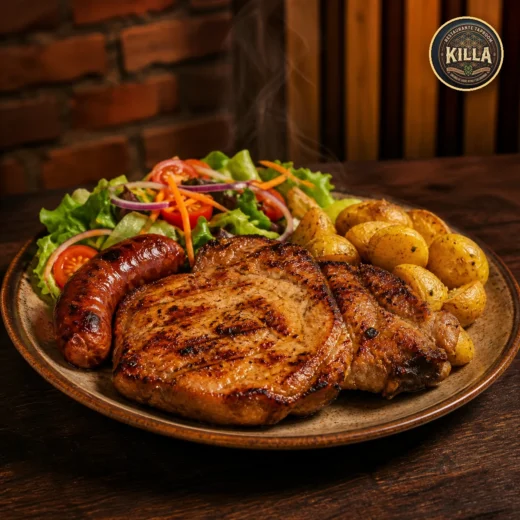 Parrillada de Cerdo Rústica de la carta Taproom Killa